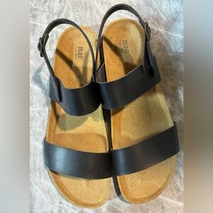 NAE VEGAN SHOES, black sandals, Size: 47 (14 US)